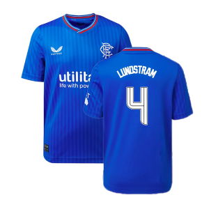 2023-2024 Rangers Home Shirt (Kids) (Lundstram 4)