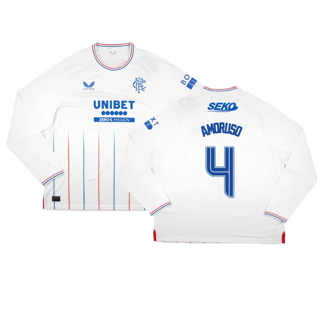 2023-2024 Rangers Long Sleeve Away Shirt (Amoruso 4)