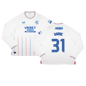 2023-2024 Rangers Long Sleeve Away Shirt (Barisic 31)