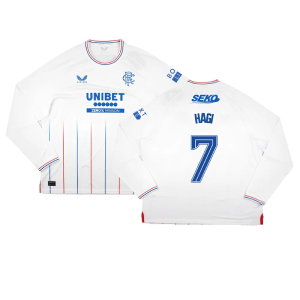 2023-2024 Rangers Long Sleeve Away Shirt (Hagi 7)