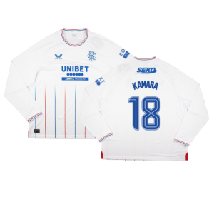 2023-2024 Rangers Long Sleeve Away Shirt (Kamara 18)
