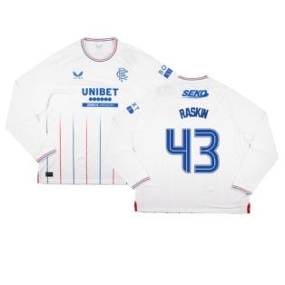 2023-2024 Rangers Long Sleeve Away Shirt (Raskin 43)