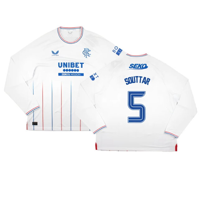2023-2024 Rangers Long Sleeve Away Shirt (Souttar 5)