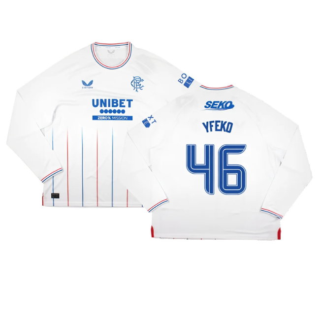 2023-2024 Rangers Long Sleeve Away Shirt (Yfeko 46)