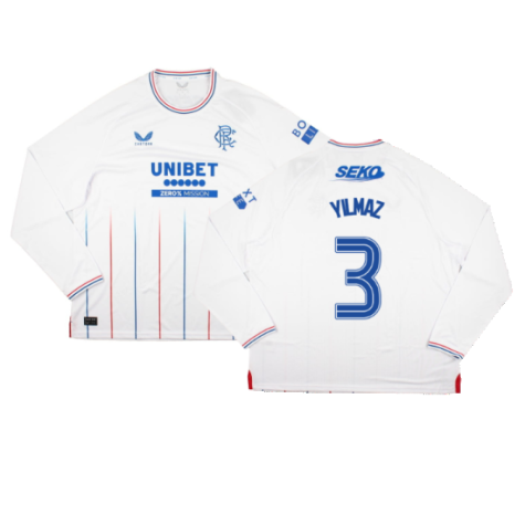 2023-2024 Rangers Long Sleeve Away Shirt (Yilmaz 3)