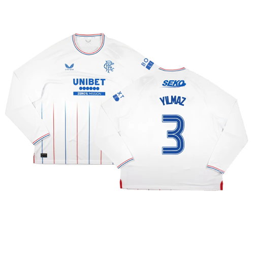 2023-2024 Rangers Long Sleeve Away Shirt (Yilmaz 3)
