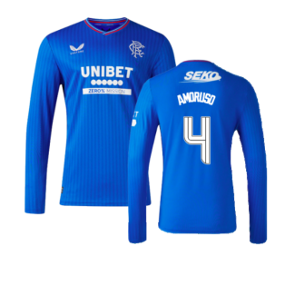 2023-2024 Rangers Long Sleeve Home Shirt (Amoruso 4)