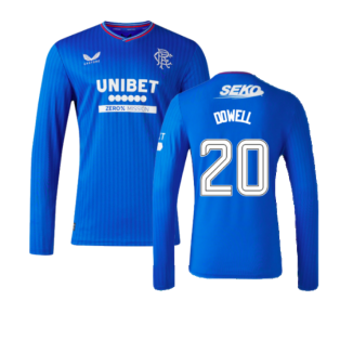 2023-2024 Rangers Long Sleeve Home Shirt (Dowell 20)