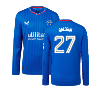 2023-2024 Rangers Long Sleeve Home Shirt (Kids) (Balogun 27)