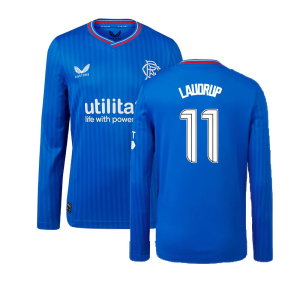 2023-2024 Rangers Long Sleeve Home Shirt (Kids) (Laudrup 11)
