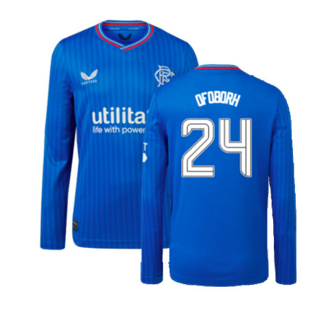 2023-2024 Rangers Long Sleeve Home Shirt (Kids) (Ofoborh 24)