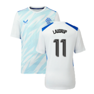 2023-2024 Rangers Players Match Day Home Tee (White) - Kids (Laudrup 11)