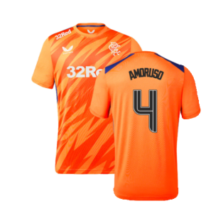 2023-2024 Rangers Players Third Match Day Tee (Orange) (Amoruso 4)