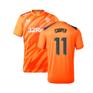 2023-2024 Rangers Players Third Match Day Tee (Orange) (Cooper 11)