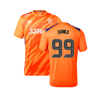 2023-2024 Rangers Players Third Match Day Tee (Orange) (Danilo 99)
