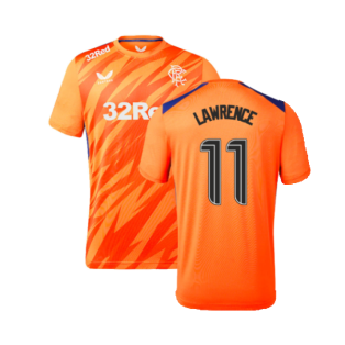 2023-2024 Rangers Players Third Match Day Tee (Orange) (Lawrence 11)