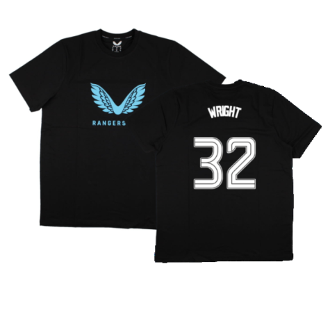 2023-2024 Rangers Players Travel Logo Tee (Black) (Wright 32)