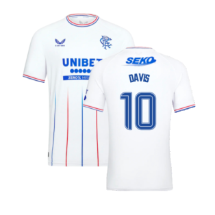 2023-2024 Rangers Pro Authentic Away Shirt (Davis 10)