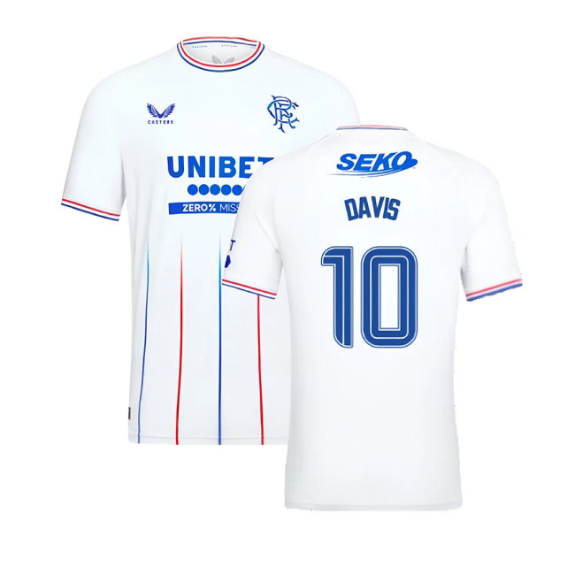 2023-2024 Rangers Pro Authentic Away Shirt (Davis 10)
