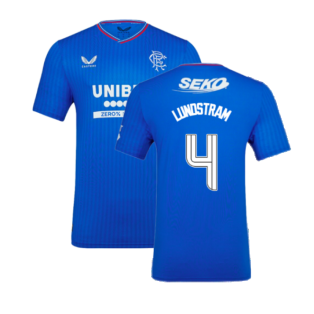 2023-2024 Rangers Pro Authentic Home Shirt (Lundstram 4)