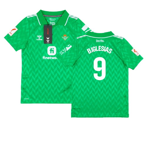 2023-2024 Real Betis Away Shirt (Kids) (B.IGLESIAS 9) 2023-2024 Real Betis Away Shirt (Kids) (B.IGLESIAS 9)
