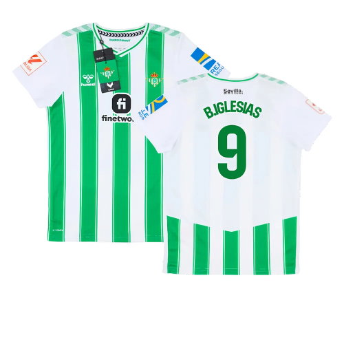 2023-2024 Real Betis Home Shirt (Kids) (B.IGLESIAS 9) 2023-2024 Real Betis Home Shirt (Kids) (B.IGLESIAS 9)