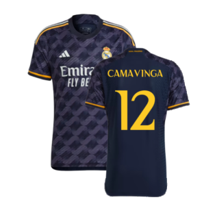 2023-2024 Real Madrid Authentic Away Shirt (Camavinga 12)