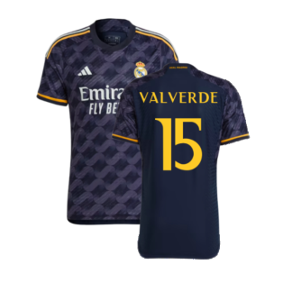 2023-2024 Real Madrid Authentic Away Shirt (Valverde 15)