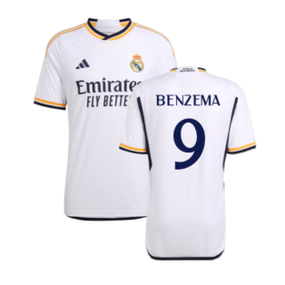 2023-2024 Real Madrid Authentic Home Shirt (Benzema 9)