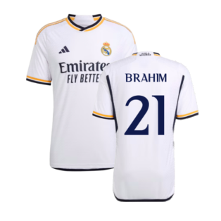 2023-2024 Real Madrid Authentic Home Shirt (Brahim 21)