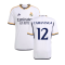 2023-2024 Real Madrid Authentic Home Shirt (Camavinga 12)