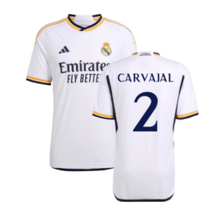 2023-2024 Real Madrid Authentic Home Shirt (Carvajal 2)