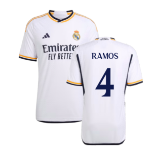 2023-2024 Real Madrid Authentic Home Shirt (Sergio Ramos 4)