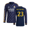 2023-2024 Real Madrid Authentic Long Sleeve Away Shirt (Beckham 23)