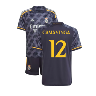 2023-2024 Real Madrid Away Youth Kit (Camavinga 12)