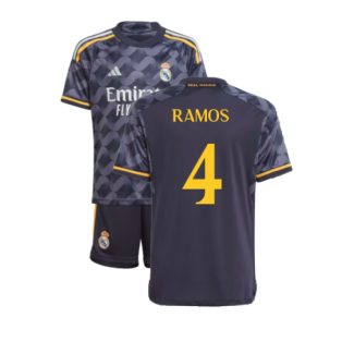2023-2024 Real Madrid Away Youth Kit (Sergio Ramos 4)