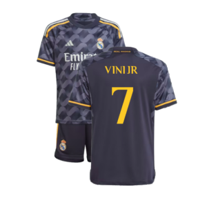 2023-2024 Real Madrid Away Youth Kit (Vini Jr 7)