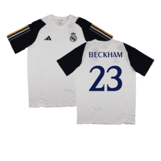 2023-2024 Real Madrid Core Tee (White) (Beckham 23)
