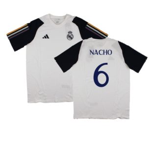 2023-2024 Real Madrid Core Tee (White) (Nacho 6)