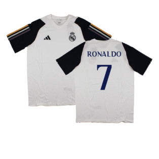 2023-2024 Real Madrid Core Tee (White) (Ronaldo 7)