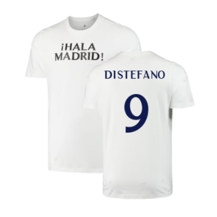 2023-2024 Real Madrid DNA Graphic Tee (White) (Di Stefano 9)