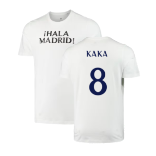 2023-2024 Real Madrid DNA Graphic Tee (White) (Kaka 8)