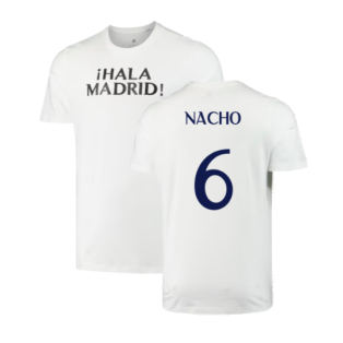 2023-2024 Real Madrid DNA Graphic Tee (White) (Nacho 6)