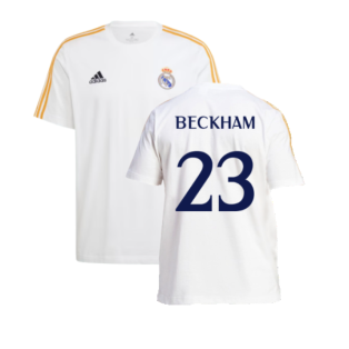 2023-2024 Real Madrid DNA Tee (White) (Beckham 23)