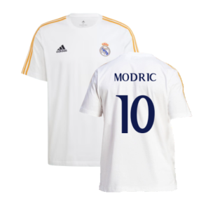 2023-2024 Real Madrid DNA Tee (White) (Modric 10)