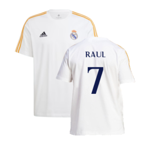 2023-2024 Real Madrid DNA Tee (White) (Raul 7)
