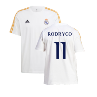 2023-2024 Real Madrid DNA Tee (White) (Rodrygo 11)