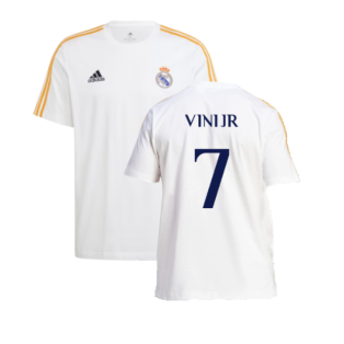 2023-2024 Real Madrid DNA Tee (White) (Vini Jr 7)