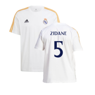 2023-2024 Real Madrid DNA Tee (White) (Zidane 5)