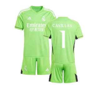 2023-2024 Real Madrid Home Goalkeeper Youth Kit (CASILLAS 1)